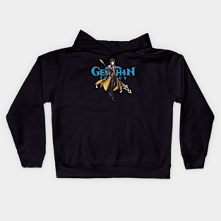 Genshin Impact Zhongli Kids Hoodie